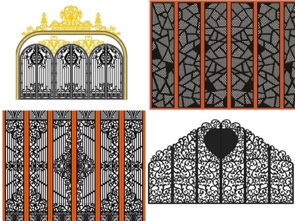 Top 5 mẫu cổng 6 cánh