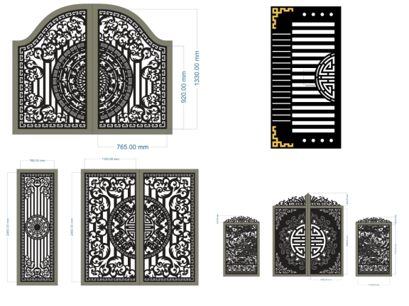 Tuyển Chọn 20 Mẫu Cổng 2 Cánh Tự Do – Điểm Nhấn Kiến Trúc Mặt Tiền