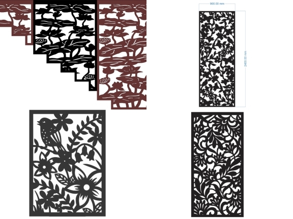 Tuyển Tập Vách Ngăn Hoa CNC Đẹp