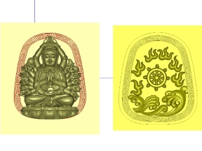 2 Mẫu CNC Phật Giáo 3D đẹp tinh tế miễn phí