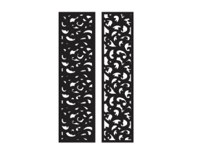 2 mẫu vách cnc hoa lá tây