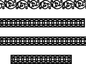 2 thiết kế diềm mái kính cắt cnc file dxf