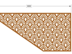 Autocad thiết kế vách ngăn cầu thang cnc