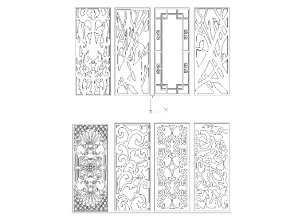 Autocad tổng hợp các mẫu Vách ngăn CNC đẹp