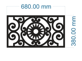 Bản vẽ cnc lan can đơn giản