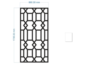 Bản vẽ cnc vách ngăn đơn giản dxf