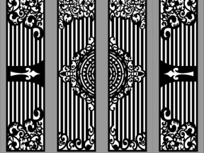 Bản vẽ thiết kế cắt cnc cổng 4 cánh dxf