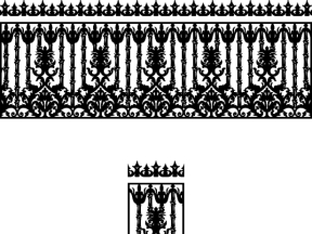Bản vẽ thiết kế cnc hàng rào đẹp nhất dxf