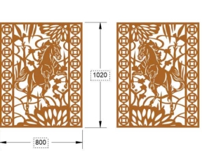 Bản vẽ thiết kế cnc vách con ngựa đẹp