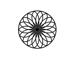 Bản vẽ thiết kế hoa văn tròn cnc model dxf