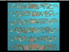 Bát Bảo Khung Tranh CNC file Jdp