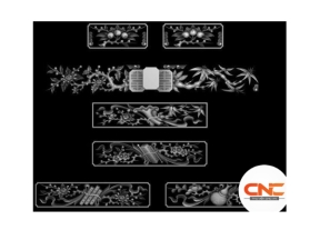 Bát bảo ô thoáng ngạch cửa nhà gỗ cnc thiết kế jdp