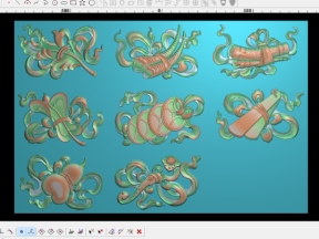 Bát Bảo Ô Thoáng Nhà Gỗ CNC