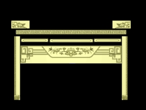 Bộ Đồ Thờ Án Gian Triện Sen Mới Nhất Thiết Kế Jdpaint 2025