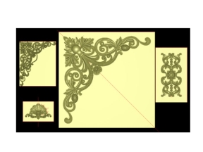 Bộ hoa lá tây cổ điển cnc jdp mới nhất