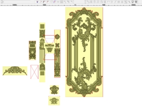 Bộ hoa văn cửa CNC jdpaint