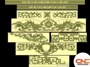 Bộ khung dạ triện tứ linh cnc jdp