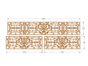 Bộ thiết kế lan can cnc mới nhất 3 diện tích xây dựng