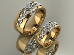 Cặp nhẫn cưới CNC được thiết kế đẹp