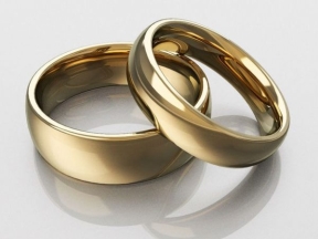 Cặp nhẫn cưới trang sức CNC được thiết kế đẹp