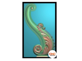 Chân bàn lá tây tân cổ điển cnc file jdp