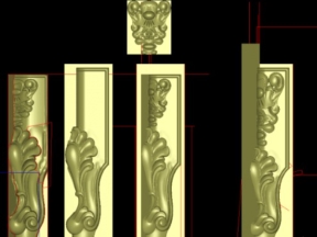 Chân ghế lá tây cnc file jdp đẹp mắt