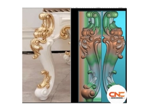 Chân ghế tân cổ điển đẹp cnc jdp