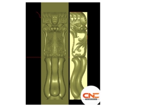 Chân hổ phù cnc thiết kế file jdp
