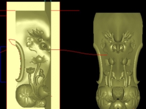 Chân hổ phù sen cnc file jdp đẹp mắt