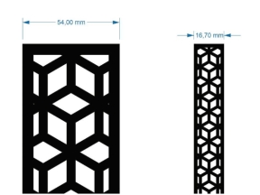 Cnc 2 kt thiết kế vách lập phương dxf