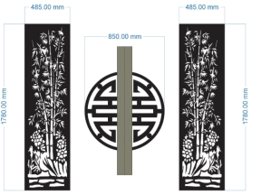 Cnc cổng chữ thọ trúc mẫu đẹp