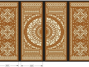 CNC cổng trống đồng hoa văn