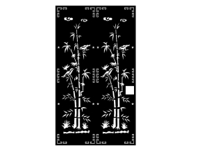 Cnc cổng trúc 1 cánh đẹp