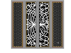 CNC mẫu cổng 4 cánh bông tuyết