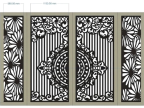CNC mẫu cổng hoa 4 cánh