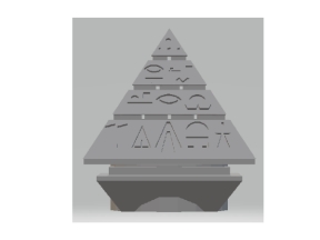 CNC mẫu kim tự tháp trang trí file stl
