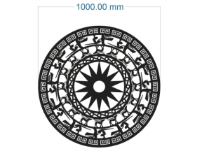 Cnc mẫu trống đồng tròn dxf