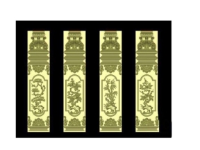 CNC mẫu trụ cầu thang tứ quý