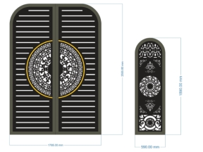 Cnc thiết kế cổng 2 cánh và 1 cánh đẹp nhất