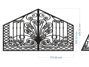 Cnc thiết kế hoa văn cổng file cad đẹp