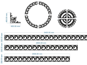 Cnc thiết kế hoa văn mái kính bản vẽ chuẩn đẹp