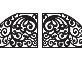 Cnc thiết kế hoa văn vòm cổng bản vẽ đẹp
