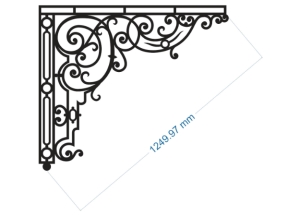 Cnc thiết kế ke góc mái kính bản vẽ dxf