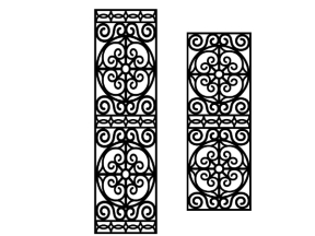 Cnc thiết kế vách ngăn 2 kích thước đẹp mắt