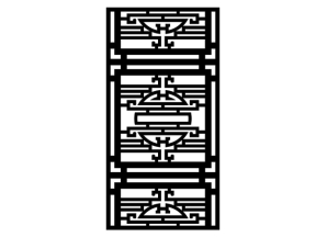 Cnc thiết kế vách ngăn chữ thọ dxf