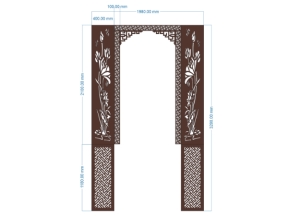 Cnc thiết kế vách ngăn sen dxf