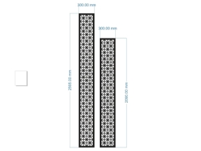 Cnc vách cổng 2 diện tích thiết kế đẹp