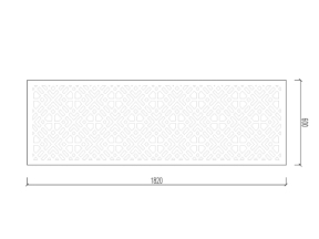 Cnc vách ngăn kích thước 600x1820