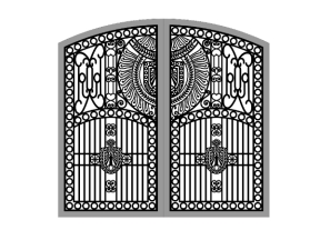 Cổng 2 cánh cnc bản vẽ model dxf