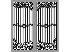 Cổng 2 cánh cnc hoa văn đẹp